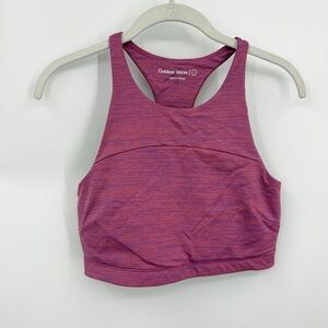 Outdoor Voices TechSweat Move Free Crop Top sports bra in pink sz L